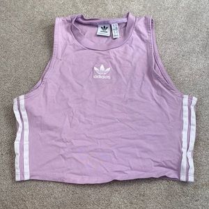 Adidas cropped workout top